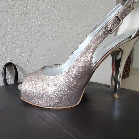 Guess Glitter Sparkle Heels Mulit-Color GWHONDO3 - Picture 2 of 4